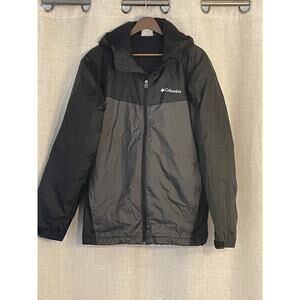 Columbia Sherpa Fleece Lined Jacket Men’s Black Gray Size Medium